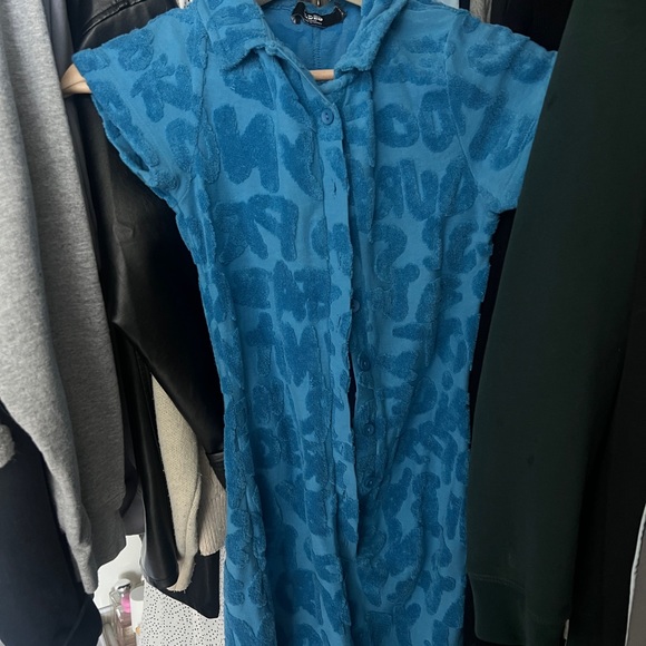 Jaded london blue towel play suit (US 2) - Picture 3 of 4